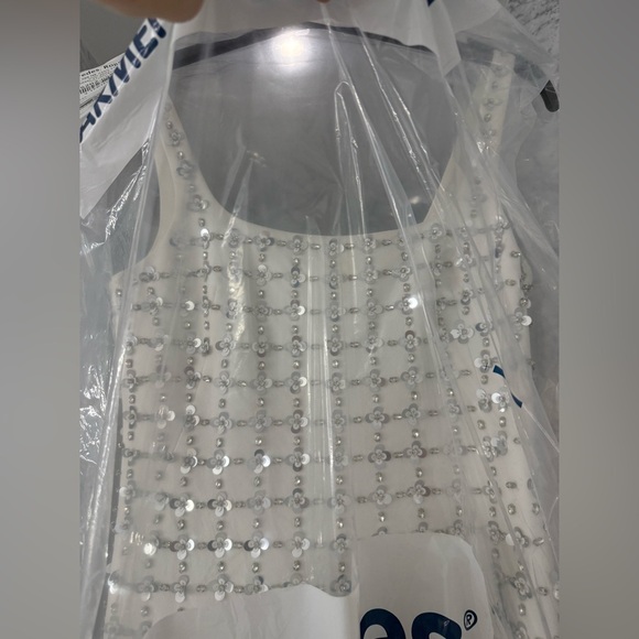 ✨ Simkhai Ziva Embellished Mini Dress – White Multi ✨ - Picture 7 of 11